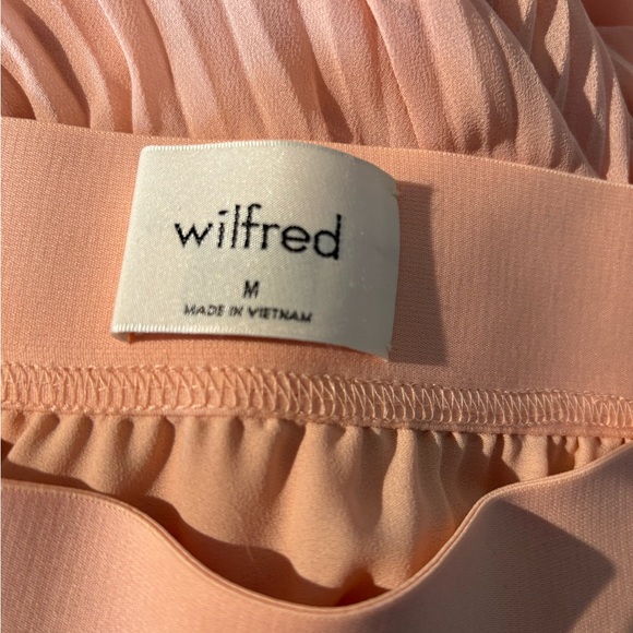 Aritzia Wilfred Twirl Midi Skirt In Peach M - Picture 7 of 9